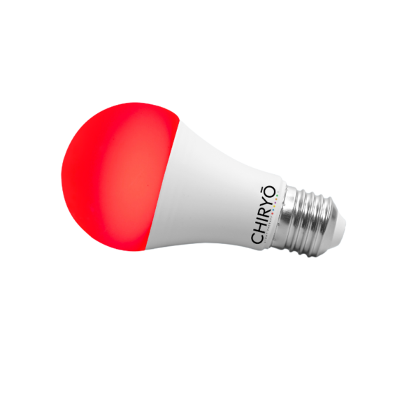 CHIRYO Light Therapy Peaceful Red 630nm E27 lightbulb Healthy Lighting 100 percent no blue light