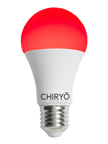 CHIRYO Light Therapy Peaceful Red 630nm E27 lightbulb Healthy Lighting 100 percent no blue light