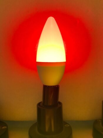 CHIRYO Light Therapy Peaceful Red 630nm candle lightbulb Healthy Lighting