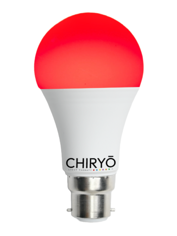 CHIRYO Light Therapy Peaceful Red 630nm B22 lightbulb Healthy Lighting 100 percent no blue light