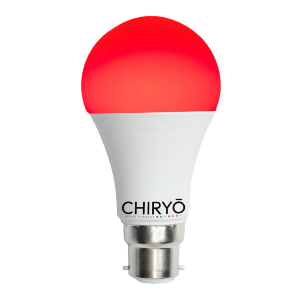 CHIRYO Light Therapy Peaceful Red 630nm B22 lightbulb Healthy Lighting 100 percent no blue light