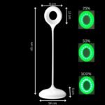 CHIRYO Light Therapy calm green premium healthy lamp 520nm green Battery powered Lamp White gooseneck