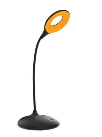 CHIRYO Light Therapy full spectrum peaceful red 630nm - sunset amber premium healthy lamp 600nm and cool white 4000k Battery powered Lamp black gooseneck