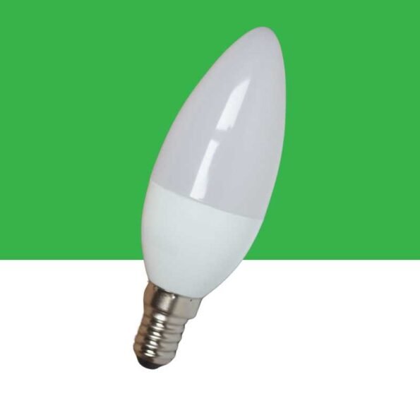 Calm Green lighting 520nm Candle lightbulb E14 I Flicker-Free for Headaches Relaxation 3w