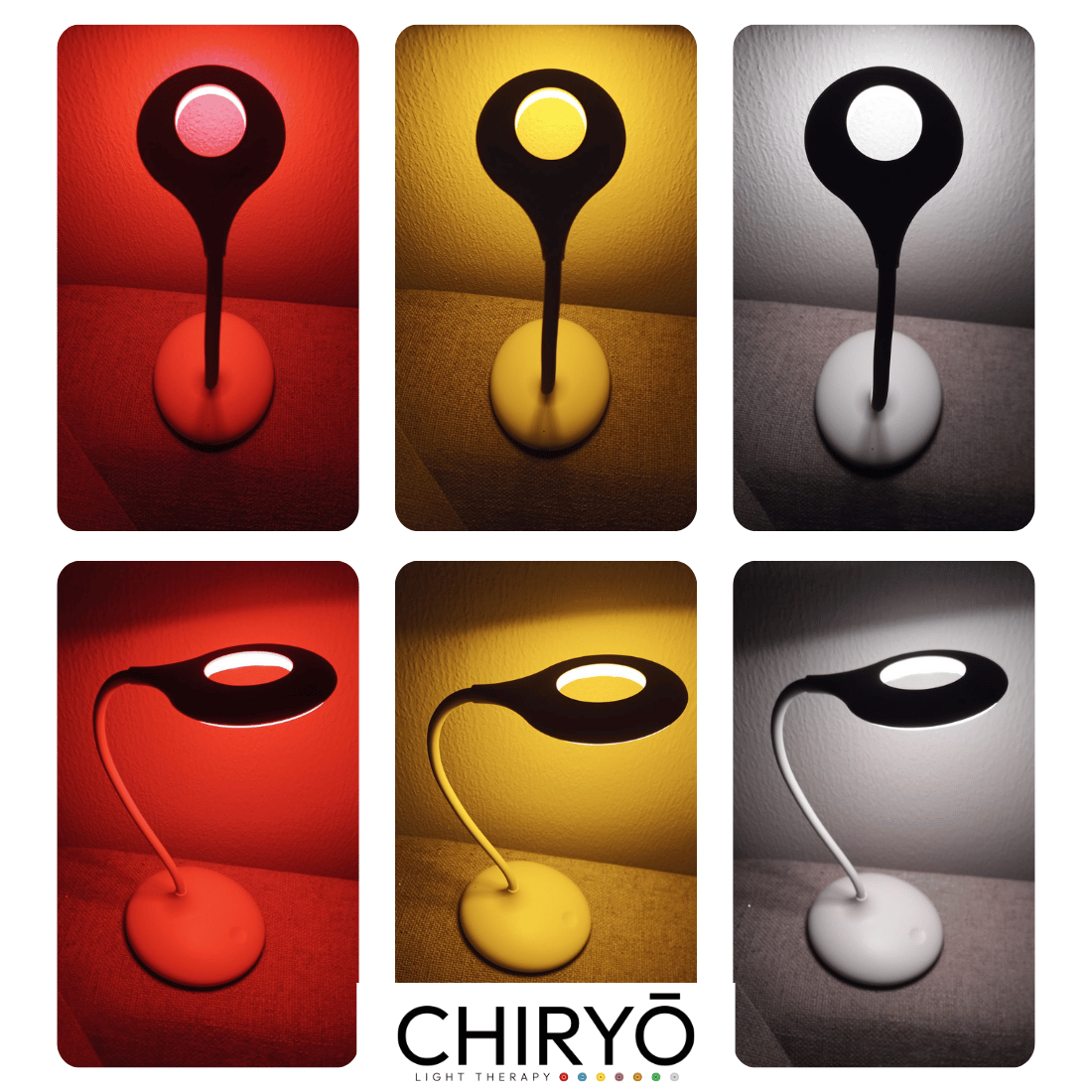 Full Spectrum Light Lamp no blue light RECHARGEABLE BATTERY POWERED LAMP DIMMING GOOSENECK white (3) Full Spectrum rechargeable Lamp turned on showing top of lamp and side profile red, amber, and white 4000k. 270 lumens, 10%-100% brightness dimming, touch on and off no blue light RECHARGEABLE BATTERY POWERED LAMP DIMMING bendy GOOSENECK white