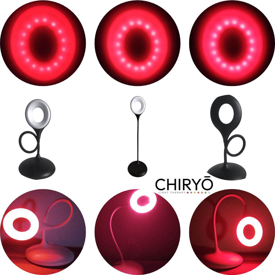 red light lamp no blue light red Light Lamp showing bendy gooseneck positions with lamp switched on illuminating red hue no blue light RECHARGEABLE BATTERY POWERED LAMP DIMMING GOOSENECK black