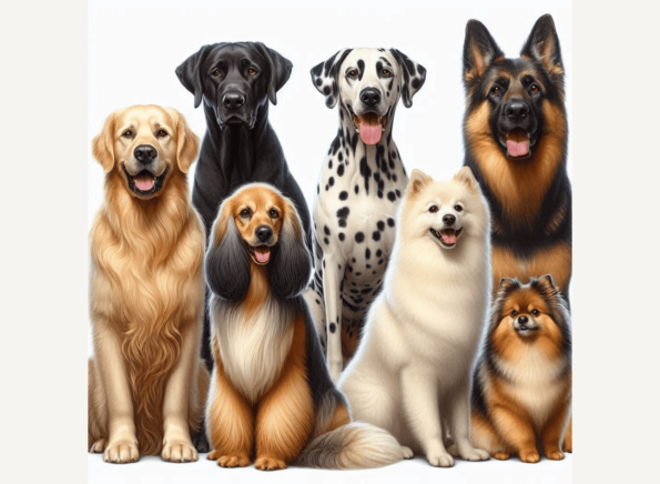 Pain Relief, Wound Healing, and More: Harness Red Light Therapy for Your Dog 3 adorable puppies different breeds of dog in group photo for red light therapy health benefits for dogs wisdom article blog post