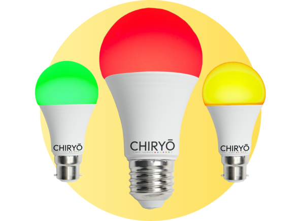 healthy lighting CHIRYO Light Therapy Calm Green 520nm, Sunset Amber 600nm, and Peaceful Red 630nm Healthy Lighting