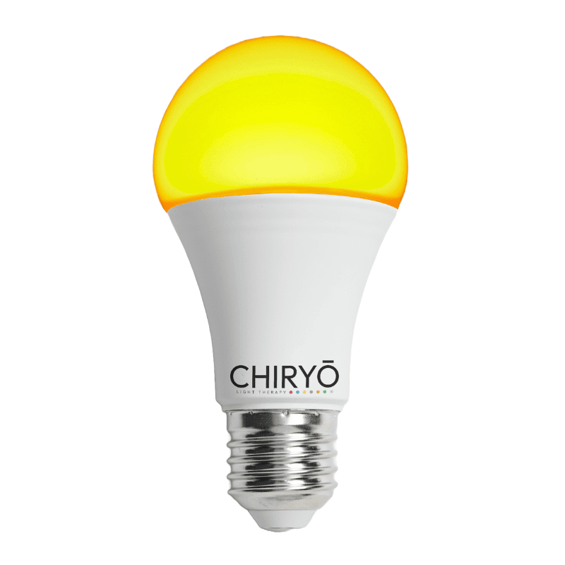 Amber Sleep Light Bulb CHIRYO-Light-Therapy-SUNSET-Amber-600nm-Healthy-Light-bulb-100-No-Blue-Light-e27